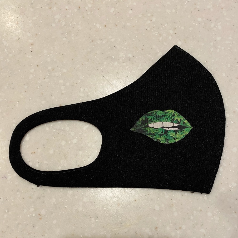 FACE MASK “ 420 Ganja lips”